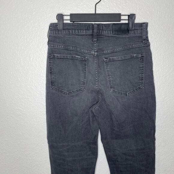 Madewell Womens Jeans Size 28 The Perfect Vintage Crop Jean Faded Black Denim - Picture 10 of 13